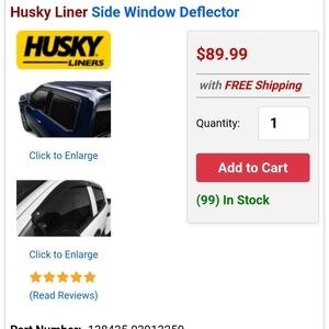 Brand New Set Of 4 Husky Low Pro Rain Guards